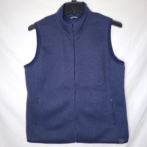 L.L. BEAN Women's Navy Full Zip Fleece Outdoor Vest XL